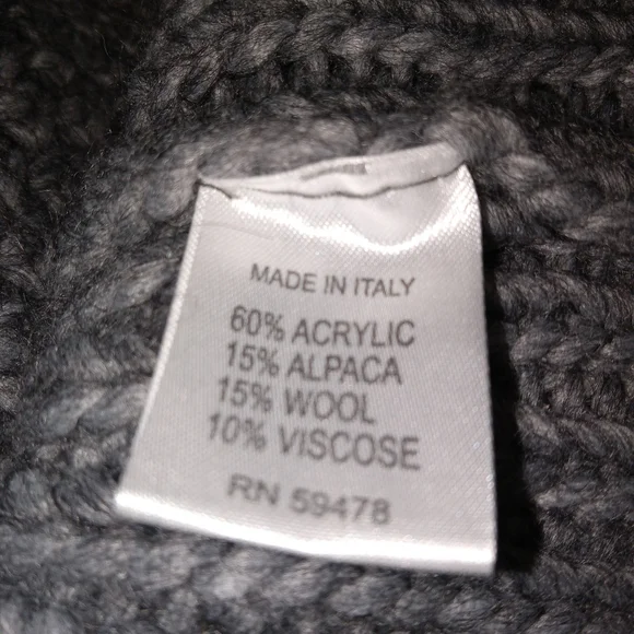 Elsamanda for Anthropologie Gray Oversized Chunky Knit Shrug Medium - Picture 4 of 9